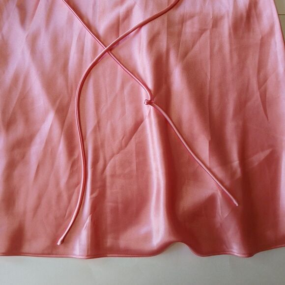 Lot Of 2 Silky Nightgown Intimate Sleepwear Lingerie-Pink & Turquoise Blue - Picture 5 of 16